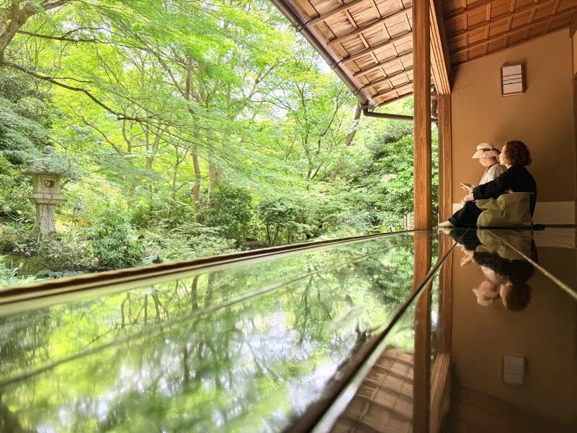 京都の緑を眺める静かな空間